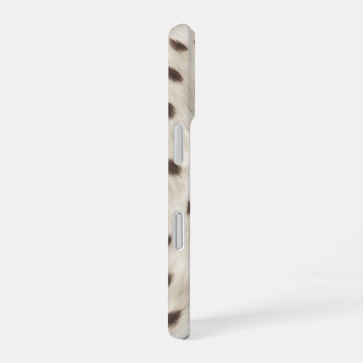 Personalized Chic Neutral Leopard Animal Print iPhone 16ケース (右側面)