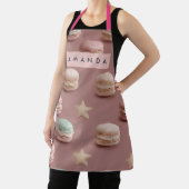 Personalized Chic Pastel Macaron Pattern Apron エプロン (インサイチュ)