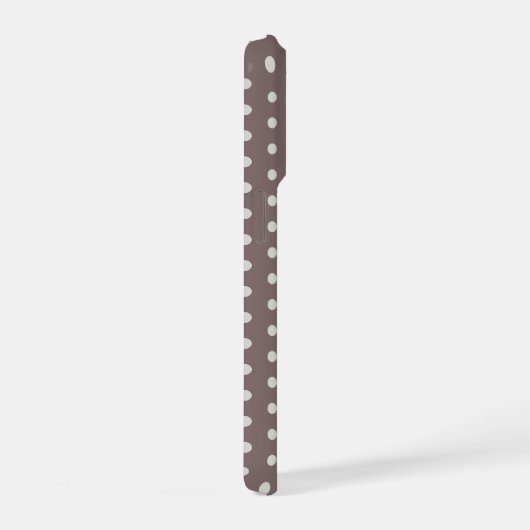 Personalized Chic Polka Dot  iPhoneケース (右側面)