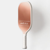 Personalized Chic Rose Gold Pickleball Paddle ピックルボールラケット (左)