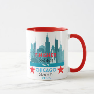 Personalized Chicago Marathon 2025 Gift For Runner マグカップ