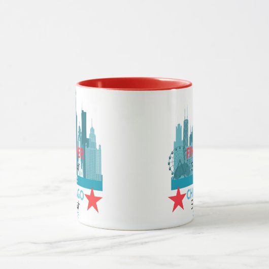 Personalized Chicago Marathon 2025 Gift For Runner マグカップ (中央)