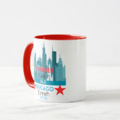 Personalized Chicago Marathon 2025 Gift For Runner マグカップ (正面左)