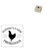 Personalized Chicken Egg Logo ラバースタンプ (押印)