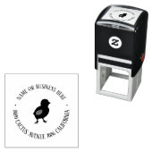 Personalized Chicken Farm Return Address Stamp  セルフインキングスタンプ (インサイチュ)