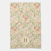 Personalized Chicken Monogram Kitchen Towel キッチンタオル (縦)