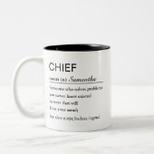 Personalized Chief Definition ツートーンマグカップ (左)