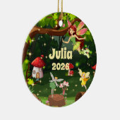 Personalized Child Name Fairy Ornament セラミックオーナメント (右)