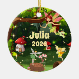 Personalized Child Name Fairy Ornament セラミックオーナメント