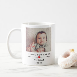 Personalized Child Photo Mug for Dad with Name コーヒーマグカップ