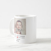 Personalized Child Photo Mug for Dad with Name コーヒーマグカップ (正面左)