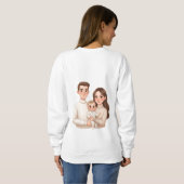 Personalized Child’s First Christmas Hoodie – Men’ スウェットシャツ (裏面フル)