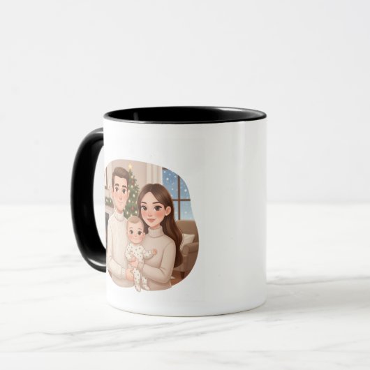  Personalized Child’s First Christmas Mug マグカップ (正面左)