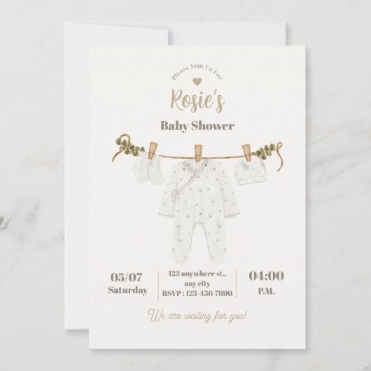 Personalized Children’s Birthday Invitation 招待状 (正面)