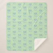 Personalized children's blanket, custom blanket シェルパブランケット (正面)