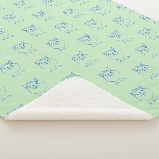 Personalized children's blanket, custom blanket シェルパブランケット (3/4)