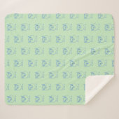 Personalized children's blanket, custom blanket シェルパブランケット (正面(横))