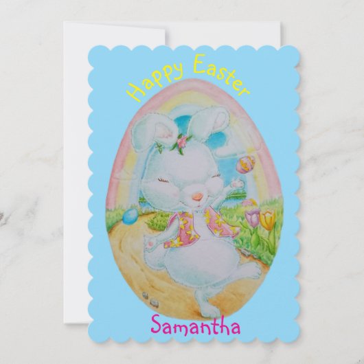 PERSONALIZED CHILDREN'S EASTER GREETING CARD (正面)