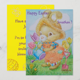 Personalized Children's Easter Greeting Card  シーズンカード