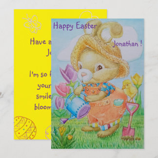 Personalized Children's Easter Greeting Card  シーズンカード