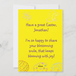 Personalized Children's Easter Greeting Card シーズンカード