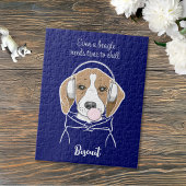 Personalized Chilling Dog Funny Beagle ジグソーパズル