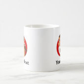 Personalized chimp cartoon coffee mug コーヒーマグカップ (中央)