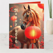 Personalized Chinese new year 2026 カード (正面)