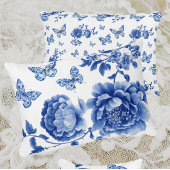 Personalized Chinoiserie Butterflies Flowers トートバッグ