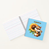 Personalized Chipmunk Notebook ノートブック (内部)