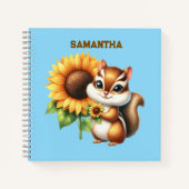 Personalized Chipmunk Notebook ノートブック (正面)