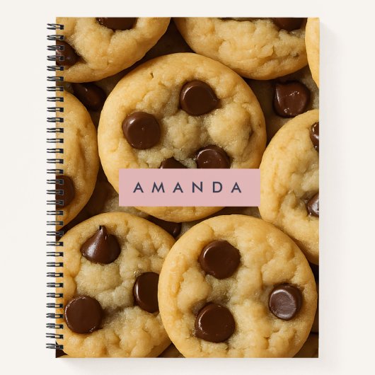 Personalized Chocolate Chip Cookie ノートブック (正面)