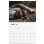 Personalized Chocolate Dessert Lover Fine Art 2026 カレンダー (2月 2027)