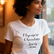 Personalized Chocolate Lover Name Established