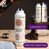 Personalized Christian Daily Affirmations Quotes ウォーターボトル