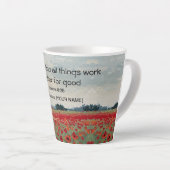 Personalized Christian Latte Mug カフェラテマグ (右アングル)