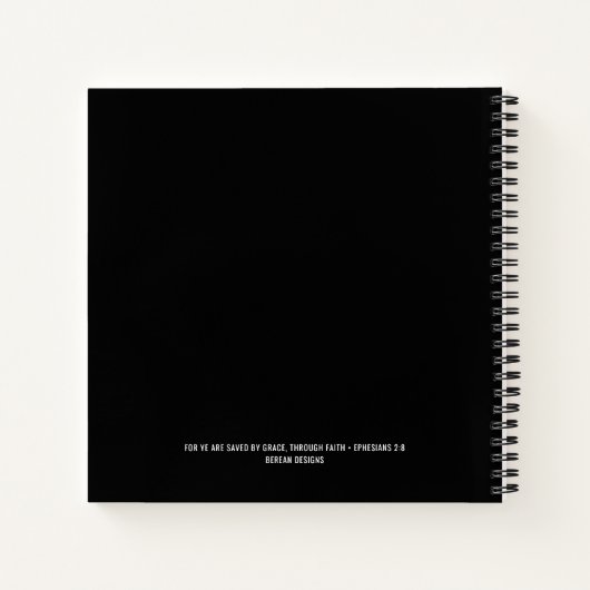 Personalized Christian Saved Established Prayer  ノートブック (裏面)