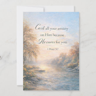 Personalized Christian Scripture Encouragement シーズンカード