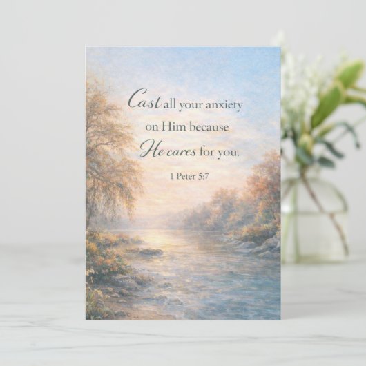 Personalized Christian Scripture Encouragement  シーズンカード (スタンド正面)