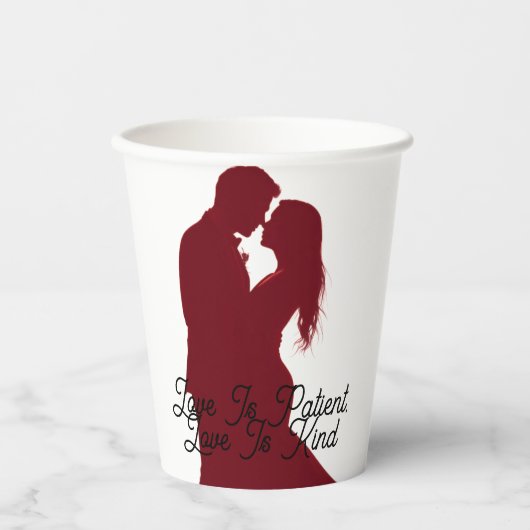 Personalized Christian Valentine Gift | Love Mug 紙コップ (正面)