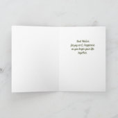 Personalized Christian Wedding blessings card シーズンカード (内部)