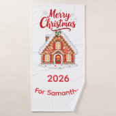 Personalized Christmas 2026 Bath Towel  バスタオル (バスタオル)