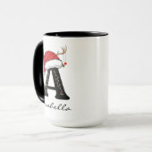 Personalized Christmas Alphabet Mug for Kids マグカップ (正面左)