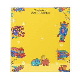 Personalized Christmas Animated Toys  ノートパッド