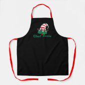 Personalized Christmas Apron For Family Chef エプロン (正面)