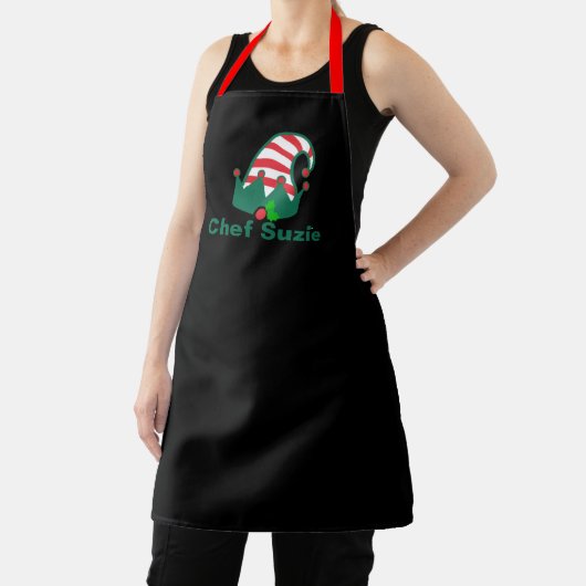 Personalized Christmas Apron For Family Chef エプロン (インサイチュ)