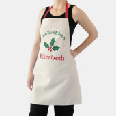 Personalized Christmas Apron From the Kitchen of エプロン (インサイチュ)