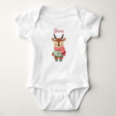 Personalized Christmas Baby Bodysuit  ベビーボディスーツ (正面)