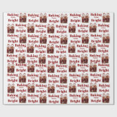 Personalized Christmas Baking Photo  ラッピングペーパー (フラット)