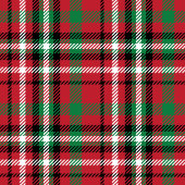 Personalized Christmas Blanket Red Green Plaid フリースブランケット